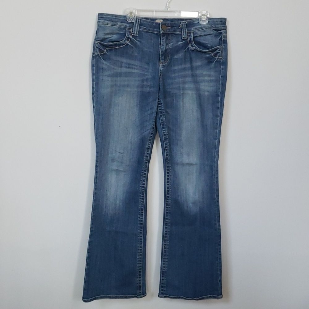 Kut From The Kloth Jeans Womens sz 12 Long Natalie High Waist Boot Cut Western